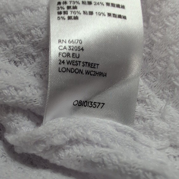 We The Free Free People White Waffle Knit Thermal Top Oversized OB1013577 Medium - Picture 8 of 11